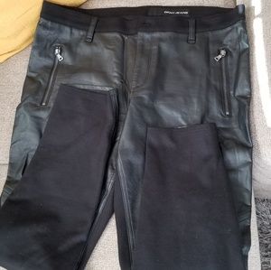 Holiday Sale Blk faux leather dkny Inseam is 29